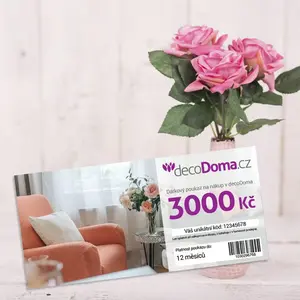 Dárkový poukaz papírový v obálce v hodnotě 3000 Kč