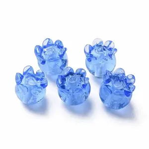 Transparent Handmade Bumpy Lampwork Beads