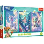 Trefl Puzzle 3x50 Rodina Treflíků / Spolu v barevném světě