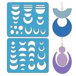 2Pcs 2 Style Acrylic Earring Handwork Template