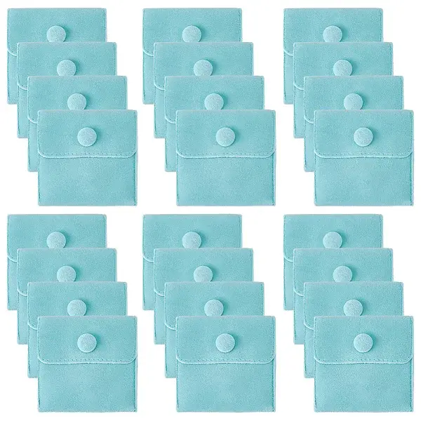 24Pcs Square Velvet Jewelry Bags