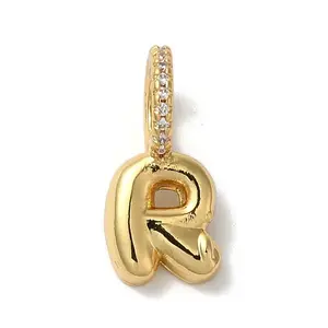 Brass Micro Pave Cubic Zirconia Pendants