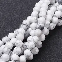 Natural Howlite Beads Strands