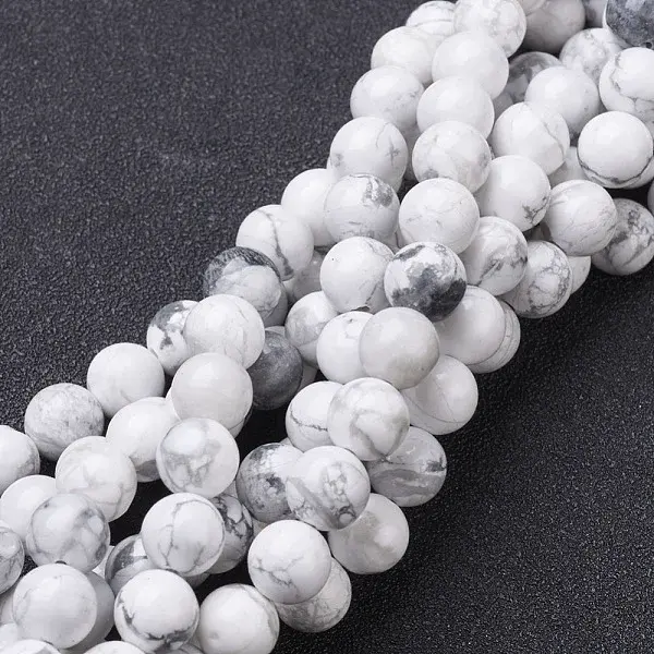Natural Howlite Beads Strands