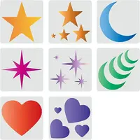 Plastic Drawing Painting Stencils Templates