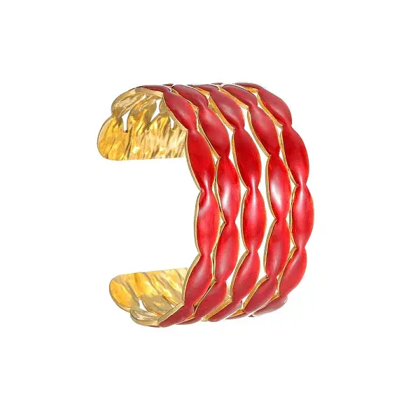 Oval 304 Stainless Steel Cuff Bangles