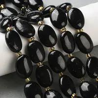 Natural Black Tourmaline Beads Strands
