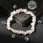 Rose Quartz Chips Stretch Bracelets