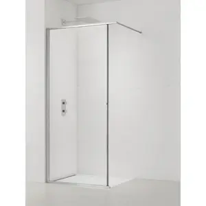 Sprchová zástena SAT Walk-In so stieracou lištou 140 cm SATWISL140