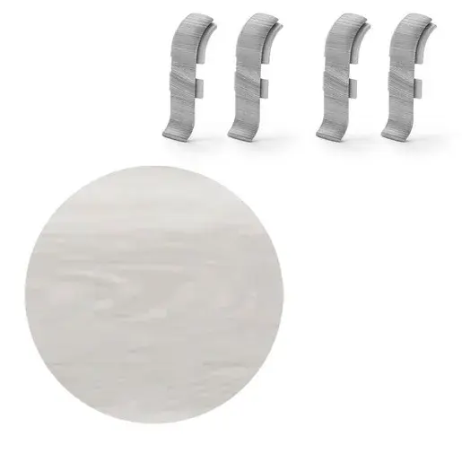 Spojka k soklu Naturel Geelong , PVC dĺžka 0,5 cm, výška hrany 56 mm, NATNGTFH3