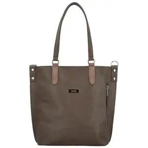 Dámská kabelka přes rameno tmavá taupe - Ellis Desiny