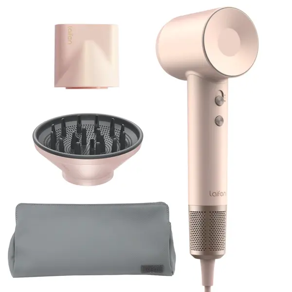 Profesionální fén na vlasy Laifen Swift Premium Golden Pink - 1600 W, růžovo-zlatý + dárek zdarma