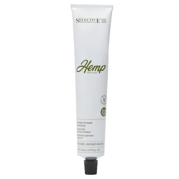 Koncentrovaný hydratační šampon Selective Professional Hemp Waterless Concentrated Hydrating Shampoo - 100 ml + dárek zdarma