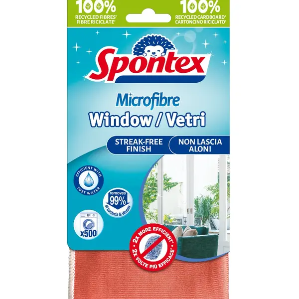 Spontex Window/Vetri utěrka z mikrovlákna 1 ks