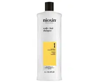 Čisticí šampon pro mírně řídnoucí přírodní vlasy Nioxin System 1 Scalp + Hair Shampoo - 1000 ml + dárek zdarma