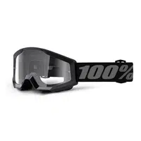 Dětské motokrosové brýle 100% Strata Mini Gron černá, čiré plexi