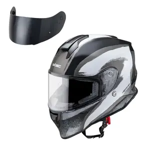 Moto přilba W-TEC Integra Graphic Black-White XL (61-62)