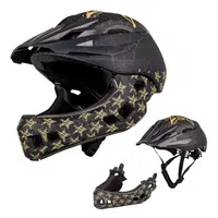 Dětská downhill přilba W-TEC Delgada Golden Stars S (52-56)