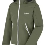 Husky Salex K 140-146, khaki Dětská softshell bunda