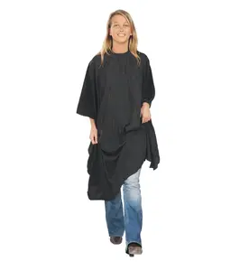 Kadeřnická pláštěnka na stříhání vlasů Economyss 4 Sibel - černá (574000002) + dárek zdarma