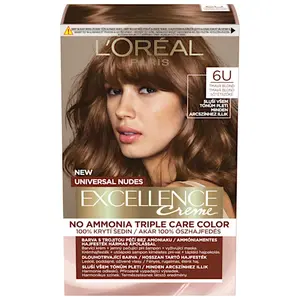 Permanentní barva Loréal Excellence Universal Nudes 6U tmavá blond - L’Oréal Paris + dárek zdarma
