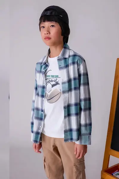 Dětská bavlněná košile Mayoral