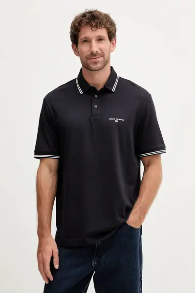 Bavlněné polo tričko Armani Exchange