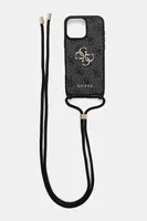 Obal na telefon Guess iPhone 16 Pro Max černá barva, GUHCP16XP4GMGCRK