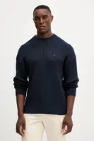 Bavlněný svetr Calvin Klein Jeans pánský, tmavomodrá barva, LV04RD314G