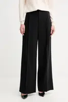 Kalhoty Twinset dámské, černá barva, high waist, 252TP2622