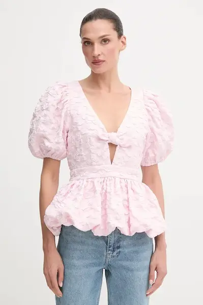 Halenka Rotate dámská, růžová barva, vzorovaná, 114793191