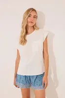 Bavlněné tričko women'secret dámské, bílá barva, bavlněné, 3592405