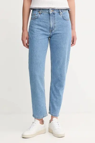 Džíny United Colors of Benetton dámské, high waist, 4OHWDF02Z