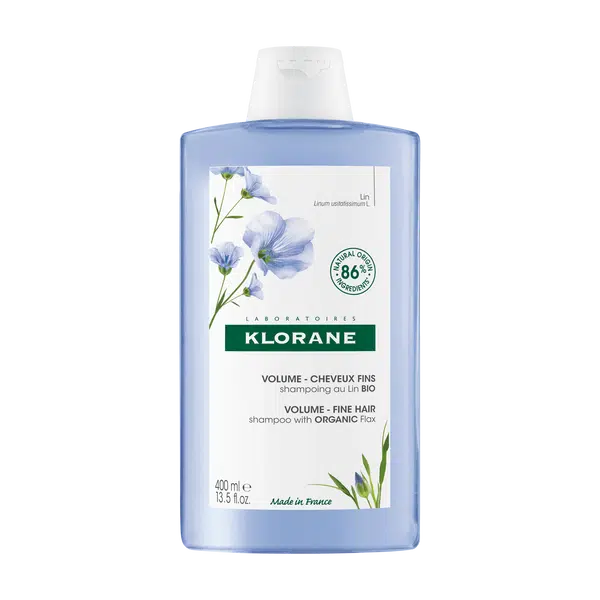 KLORANE Šampon s BIO lnem pro jemné vlasy bez objemu 400 ml