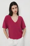 Halenka Medicine dámská, červená barva, hladká