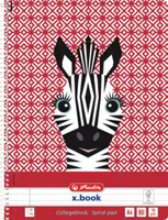 Spirálový blok A4/80, linkovaný s okrajem, Cute animals
