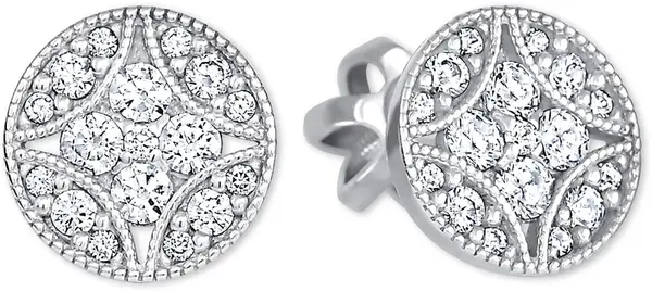 Soliter Designové náušnice s čirými krystaly 239 001 00874 07