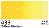 Akrylová barva Rosa 75ml – 433 yellow medium