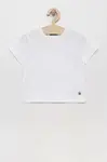 Dětské bavlněné tričko United Colors of Benetton bílá barva