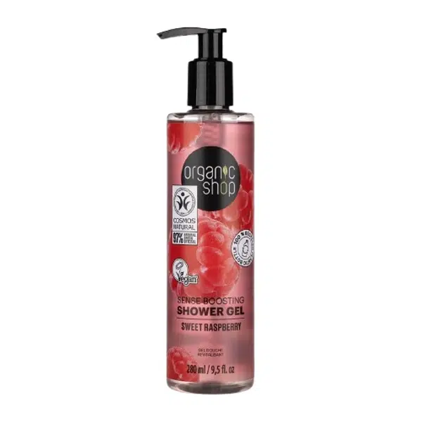 ORGANIC SHOP Povzbuzující sprchový gel - Sladká malina 280 ml