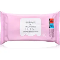 BYPHASSE Proteines De Lait odličovací ubrousky na obličej 40 ks