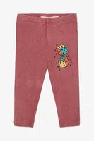 Kojenecké legíny Bobo Choses Roll the dice růžová barva, s potiskem, 225AB119