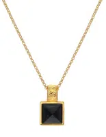 Hot Diamonds Překrásný náhrdelník s diamantem a onyxem Jac Jossa Hope DP914(řetízek, přívěsek)