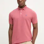 Bavlněné polo tričko Hackett London pánské, červená barva, HM5600001