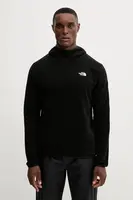 Fleecová mikina The North Face pánská, černá barva, s kapucí, hladká, NF0A8D0SJK31