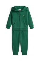 Dětská tepláková souprava Polo Ralph Lauren zelená barva, 320879018019