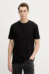 Bavlněné tričko Armani Exchange pánské, černá barva, XM001454 AF10361