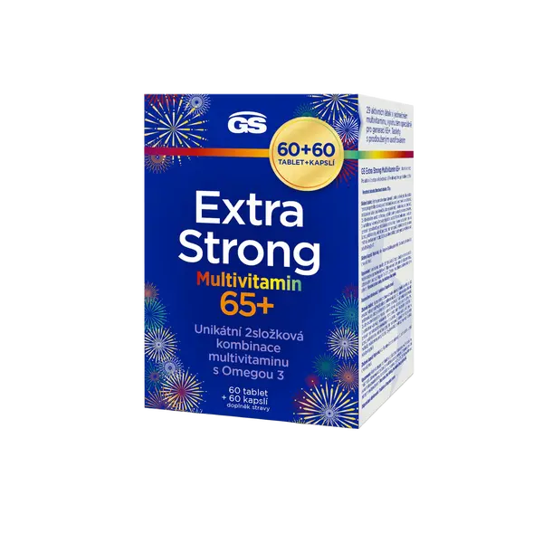 GS Extra Strong Multivitamin 65+, 120 kapslí