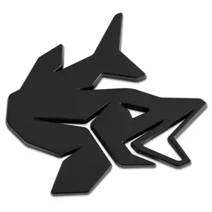 Delphin 3d nálepka pike černá