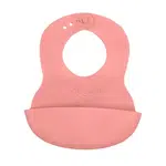 BABYONO Bryndák měkký plastový s kapsou bez BPA pink 6m+